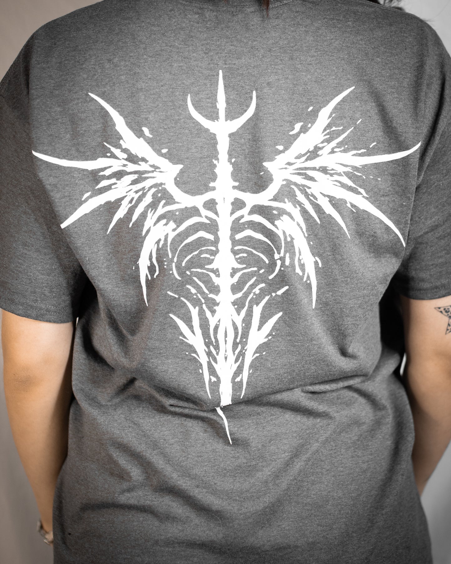 NIGHTSHIFT SKELETON PRINT T SHIRT