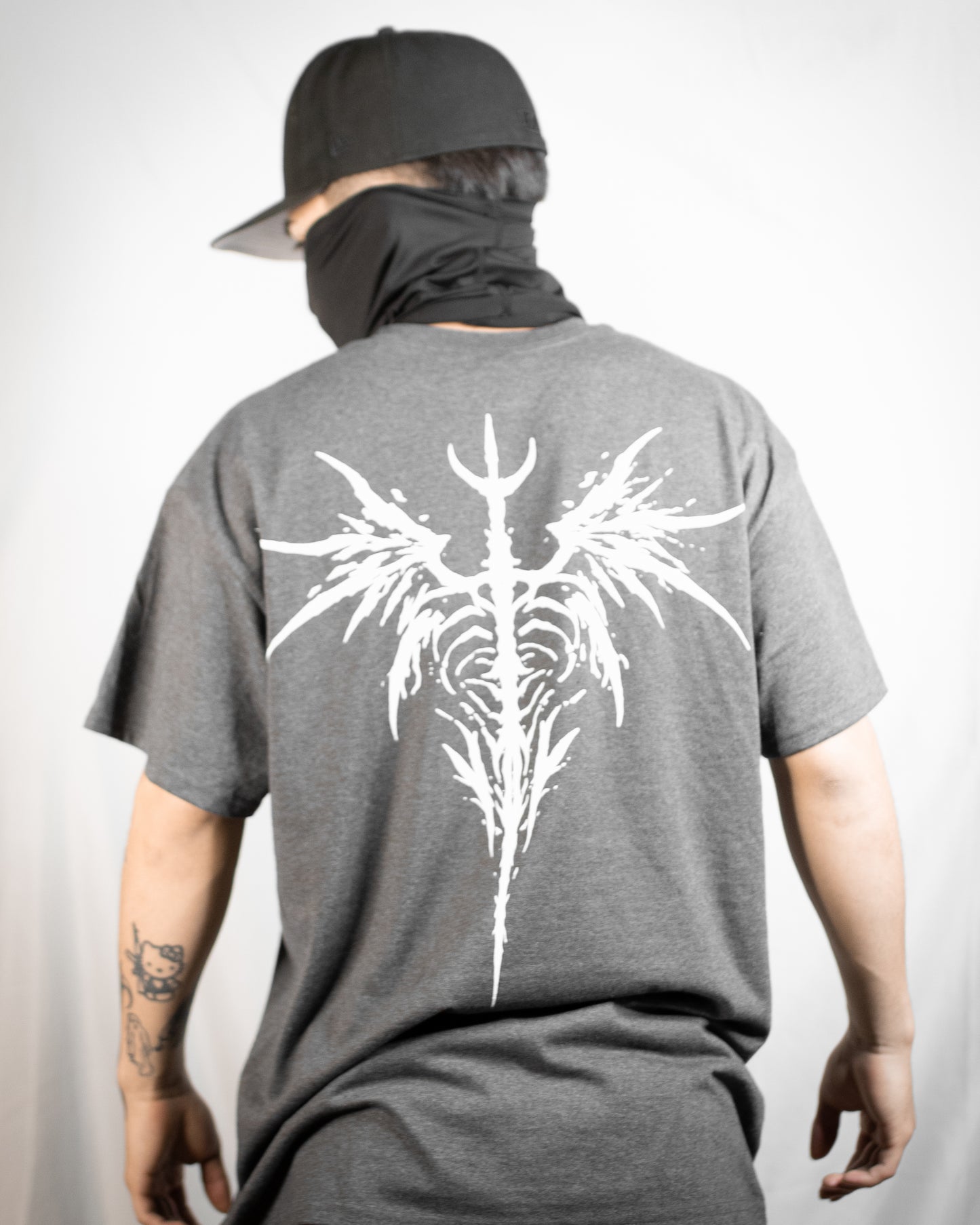 NIGHTSHIFT SKELETON PRINT T SHIRT